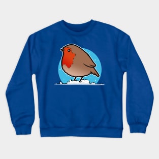 Cute Christmas Robin Crewneck Sweatshirt